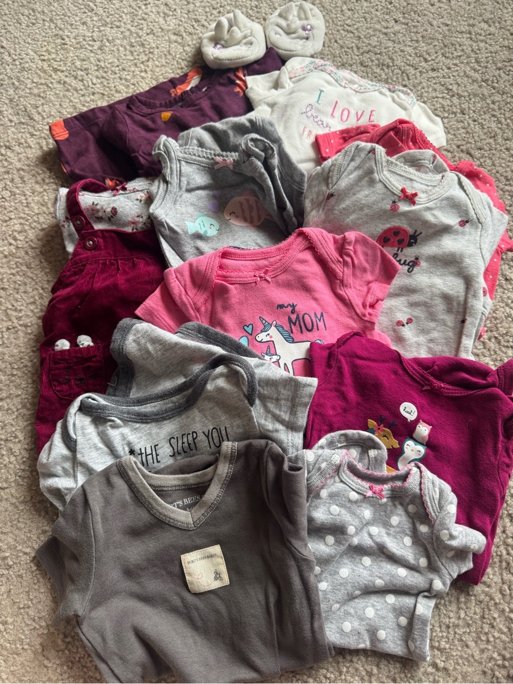 Mixed Baby Girl Onesie & Outfit Bundle - NB to 3 months— Summer Clothes